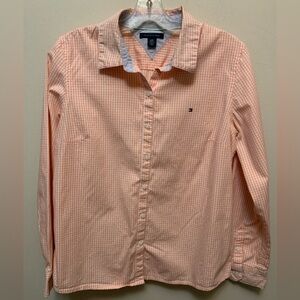 TOMMY HILFIGHER Peach Gingham Shirt